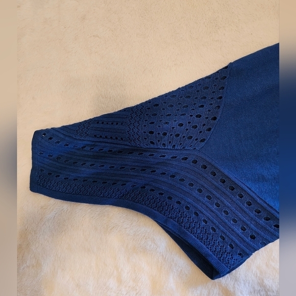 Grace Elements Boho Sleeveless Blouse Blue Large - Picture 12 of 15